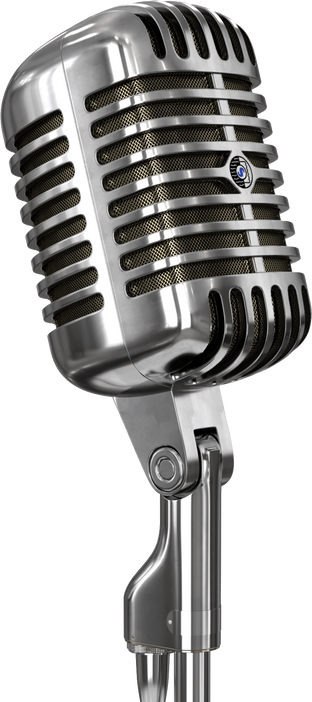 Retro  Microphone Illustration